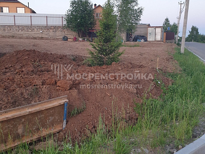 Земляные работы в поселке Альпийские горки