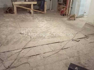 Демонтаж стяжки в магазине, Одинцово