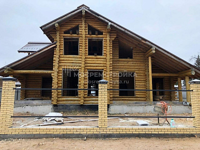 Дом из оцилиндрованного бруса в Зеленой роще
