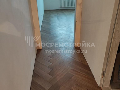 Укладка паркета в квартире ЖК Форест, Солнцево