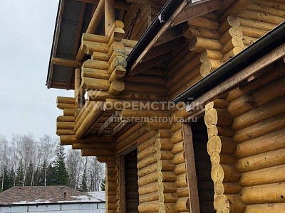 Дом из оцилиндрованного бруса в Зеленой роще