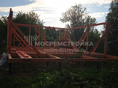 Монтаж каркасно-щитового дома