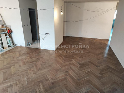 Укладка паркета в квартире ЖК Форест, Солнцево