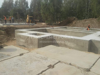 Устройство фундамента 120 кв. м